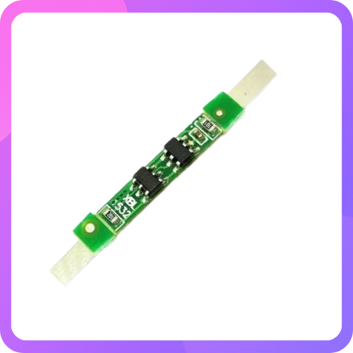 1S 2A Lithium Battery Protection Board BMS with Nickel Strip for 18650 Cells