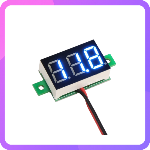 0.28 Inch 2-Wire Blue LED DC Voltmeter 0-30V