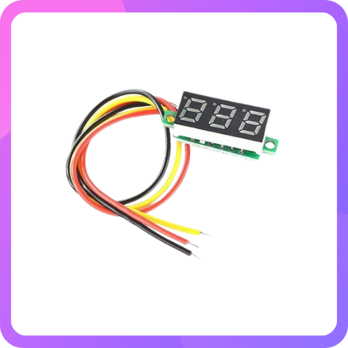 0.36 Inch 3-Wire Blue LED DC Voltmeter 0-30V
