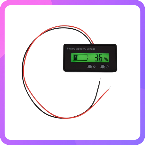 12-84V Battery Power Display Meter Lithium Battery Lead-acid Battery Power Display GY-6GS Green 3 Strings Lithium Battery