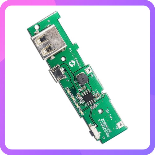 5-Volt 1-Amp USB-A + Micro-USB 4-LEDs Power Bank Charging Module