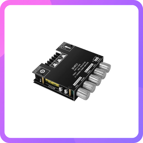 ZK-MT21 Bluetooth 5.0 Subwoofer Amplifier Board 50Wx2+100W 2.1 Channel Power Audio Stereo Amplifier Tone Board Bass AMP AUX