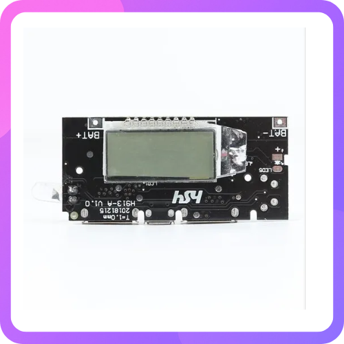 Electronic Spices Dual Usb Output 5v 2.1a 1a Power Bank Charging Module With Digital Lcd Display Indicator