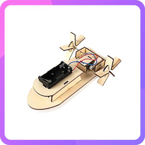 DIY Double propellor Wooden Boat – Fun STEM Science Toy for Kids