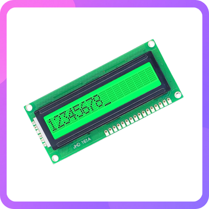 16×1 Character LCD Module — Green Backlight (JHD161A)