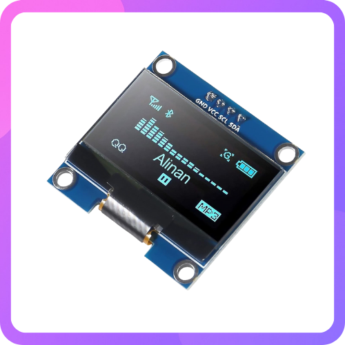 1.3″ 4‑Pin OLED Display — Blue (Monochrome OLED, 1.3 in)