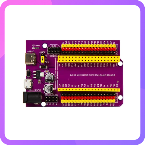 ESP32 Development Board (38-pin, with mounting holes & Micro-USB) — Dev Module