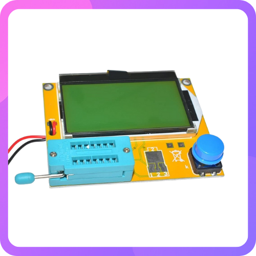9V Battery Operated LCR-T4 12864 LCD Graphical Transistor Tester Resistance Capacitance ESR SCR Meter