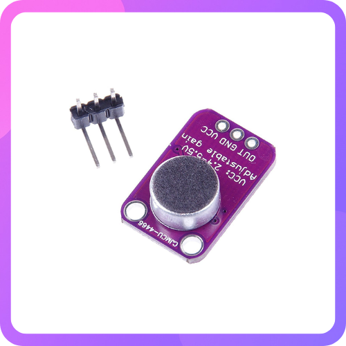 MAX4466 Electret Microphone Amplifier with Adjustable Gain Module