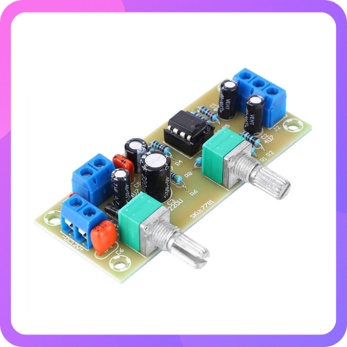 NE5532 Preamplifier, DC10-24V Printed Circuit Board, Low-Pass Filter Subwoofer Volume Control Preamp Board Module 22Hz-300Hz