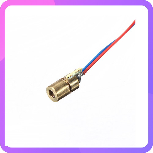 650nm 6mm 5V DC 5mW Mini Laser Dot Diode Module || pack of 5