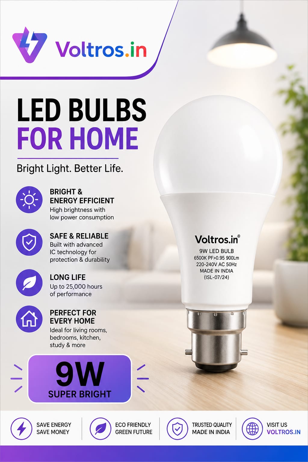 DOB LED BULB 5W 7W 9W 12W 15W 20W