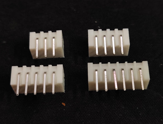 2515 Right Angle PCB Connector (2.54mm Pitch) – 2P to 6P || PACK OF 5