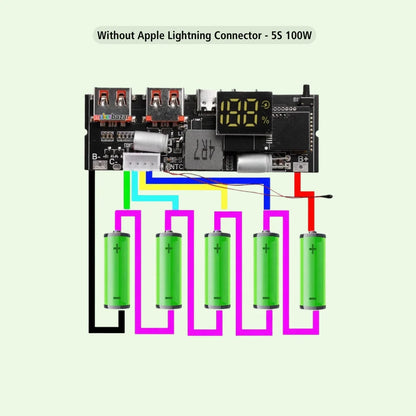 4S/5S 65W 100W 4/6 Port Two Way Fast Charging Power Bank Module Circuit Board