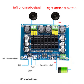 XH-M543 120W TPA3116D2 Dual channel high power audio amplifier module ORINAL