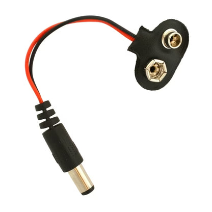 9v Battery Snap Connector + DC Jack(Battery Connector Cap) - 2pcs