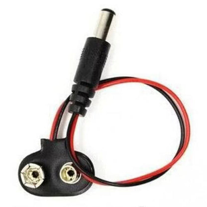 9v Battery Snap Connector + DC Jack(Battery Connector Cap) - 2pcs