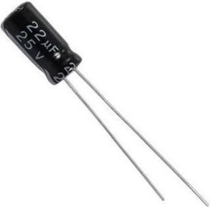 22uF 25V Through hole capacitor 5*11 MM