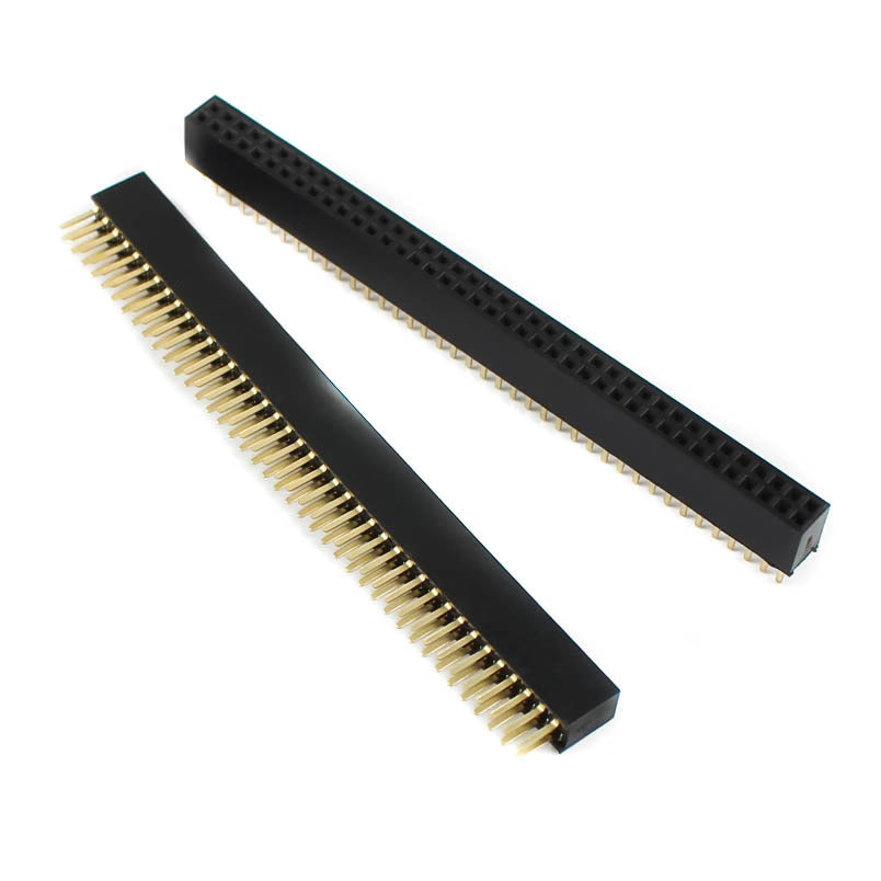 1.27mm 2x40 Pin Female Double Row Header Strip