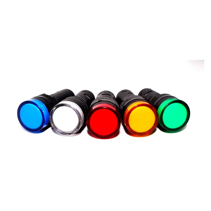 Blue AC/DC12V 30mm AD16-30DS LED Power Pilot Signal Indicator Lamp