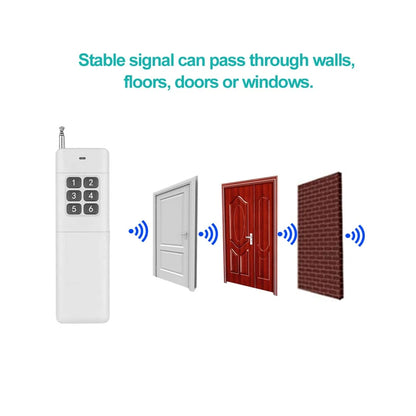 3000m Long Range Distance High Power 12CH Portable Remote  Control Key Fob 12 CH RF 433 MHz Transmitter