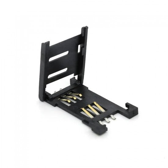 Sim Card Holder 6pin - Flip Open/Close - SMD Connector