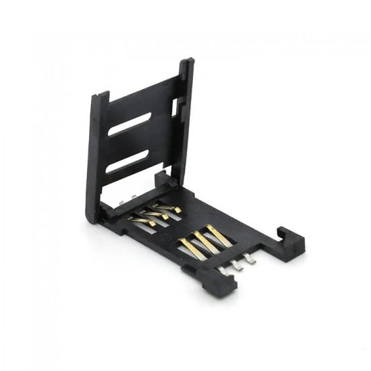 Sim Card Holder 6pin - Flip Open/Close - SMD Connector